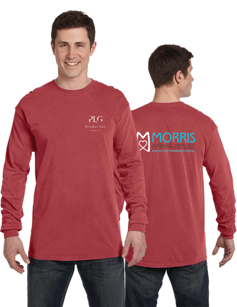 Picture of Comfort Colors Adult Heavyweight Long Sleeve Tee - Crimson
