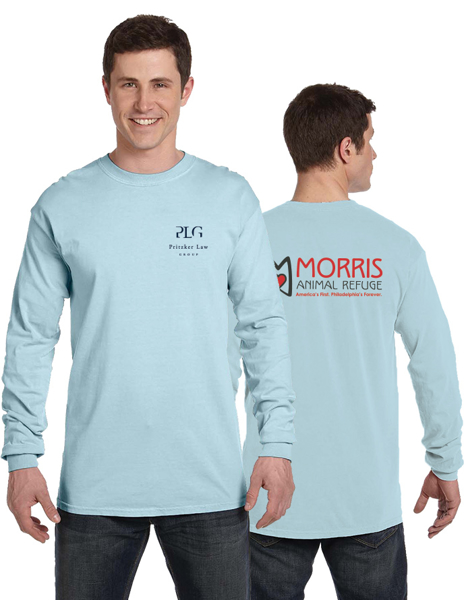Picture of Comfort Colors Adult Heavyweight Long Sleeve Tee - Chambray